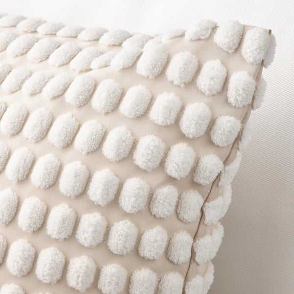 IKEA SVARTPOPPEL Cushion Cover Off-white 26x26 "