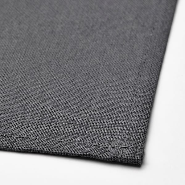 IKEA SVARTSENAP Napkin Dark Gray 14x14 "