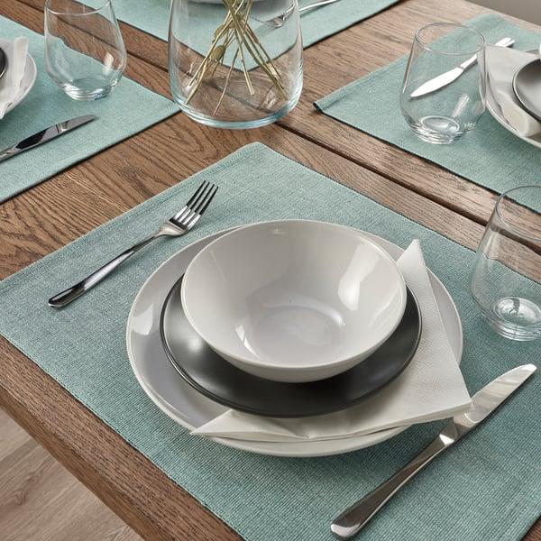 IKEA SVARTSENAP Place Mat Green-blue 14x18 "