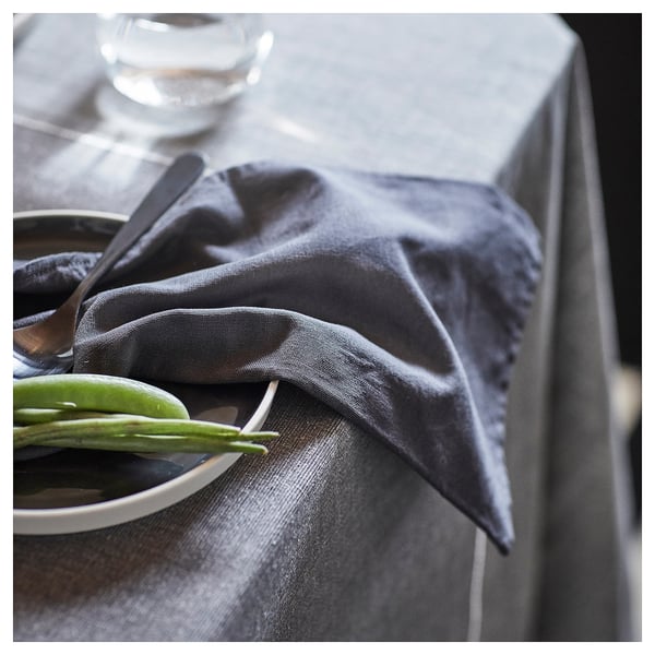 IKEA SVARTSENAP Tablecloth Gray 57x94 "