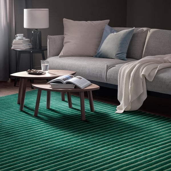 IKEA TÅGSPÅR Rug High Pile Green 6 ' 7 "x9 ' 10 "