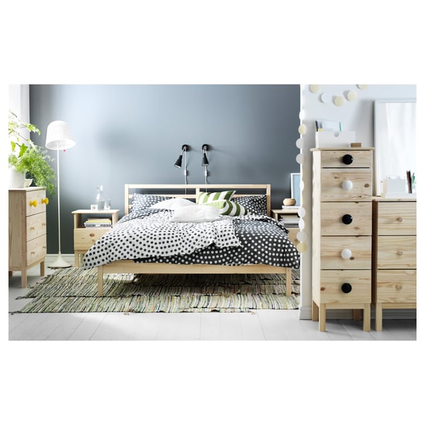 IKEA TARVA Bed Frame Pine/Luröy Queen