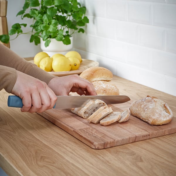 IKEA TIGERBARB 3-piece Knife Set Gray-turquoise