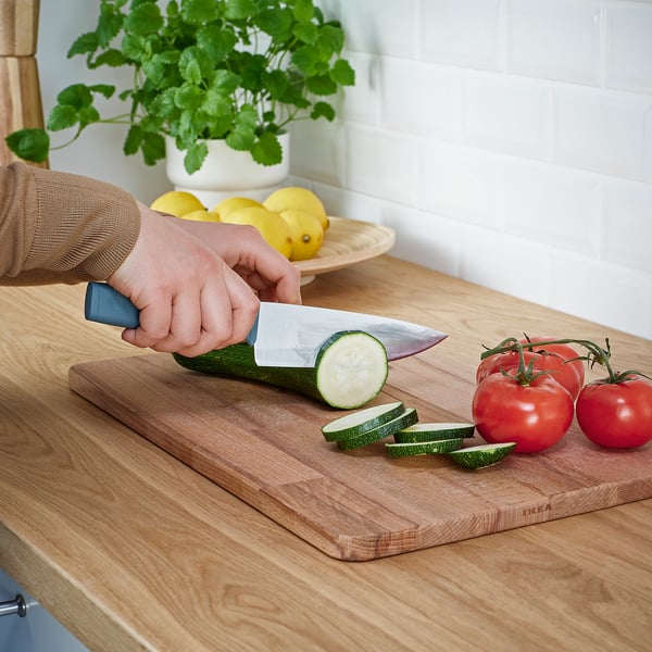 IKEA TIGERBARB 3-piece Knife Set Gray-turquoise