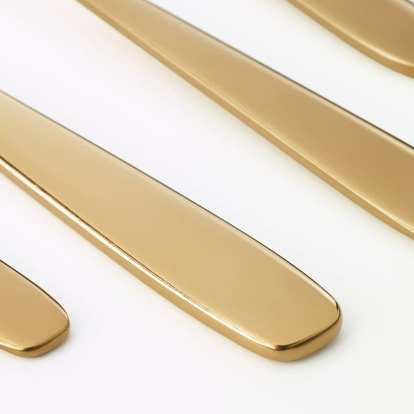 IKEA TILLAGD 20-piece Flatware Set Brass Color