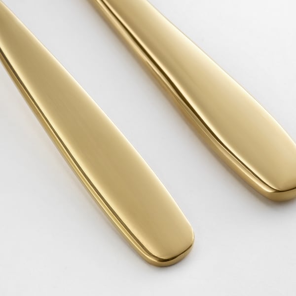 IKEA TILLAGD Serving Set 2 Pieces Brass Color
