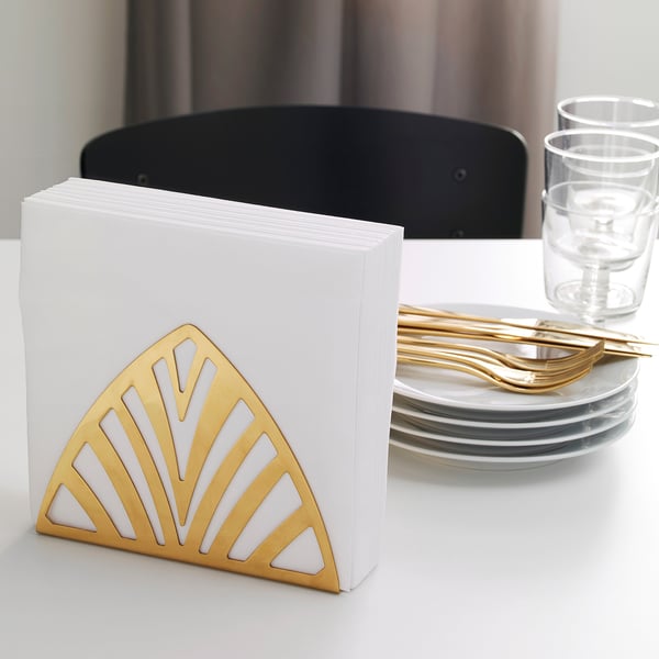 IKEA TILLSTÄLLNING Napkin Holder Brass Color