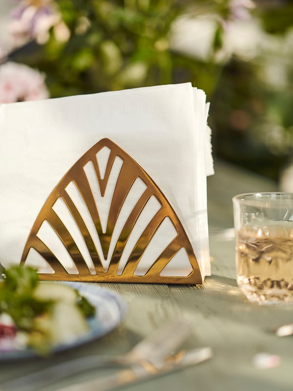 IKEA TILLSTÄLLNING Napkin Holder Brass Color