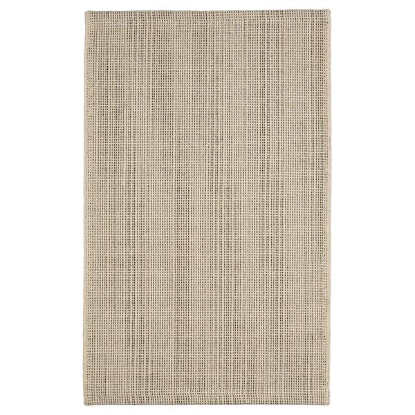 IKEA TIPHEDE Rug flatwoven natural/black 1 ' 8 "x2 ' 7 "