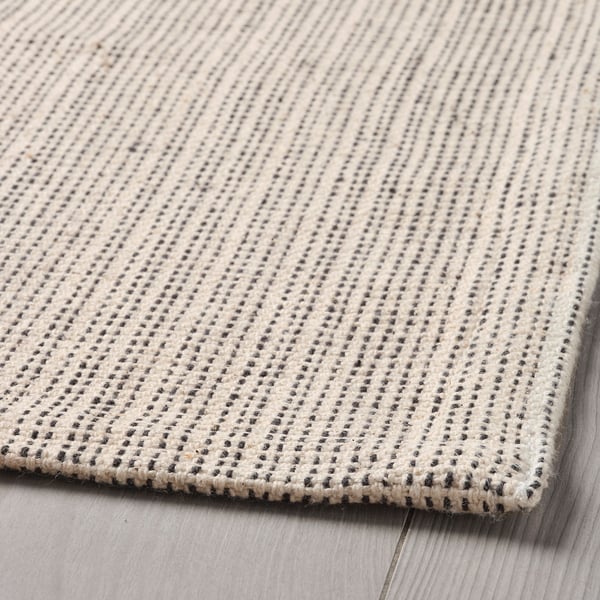 IKEA TIPHEDE Rug Flatwoven Natural/black 7 ' 3 "x9 ' 2 "