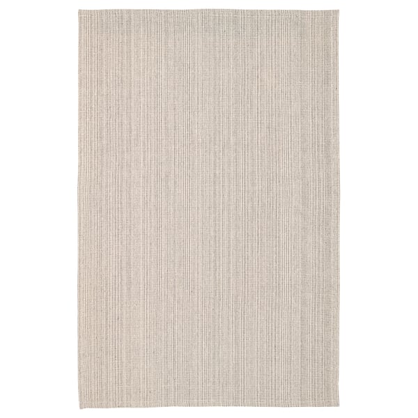 IKEA TIPHEDE Rug flatwoven natural/black 7 ' 3 "x9 ' 2 "