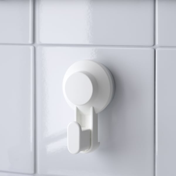 IKEA TISKEN Hook With Suction Cup White