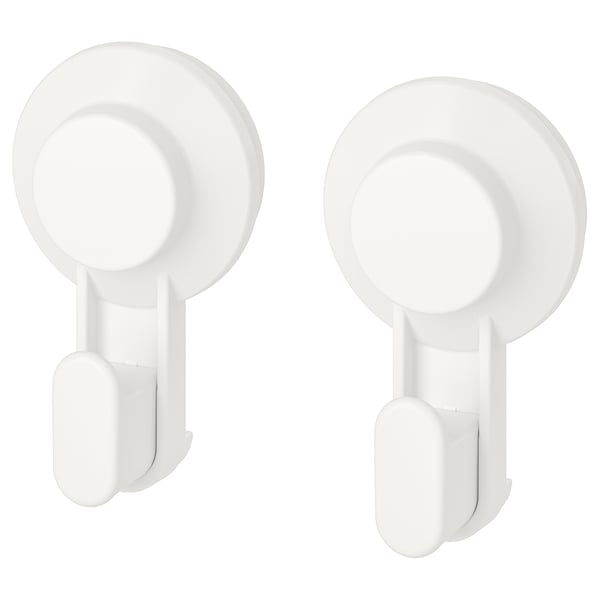 IKEA TISKEN Hook with suction cup white