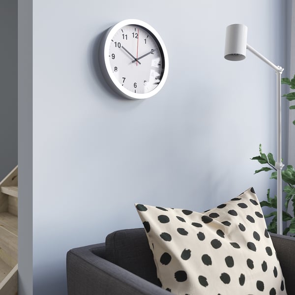 IKEA TJALLA Wall Clock Silver Color 11 "