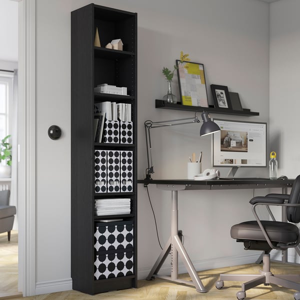 IKEA TJENA Magazine File White Black/dotted