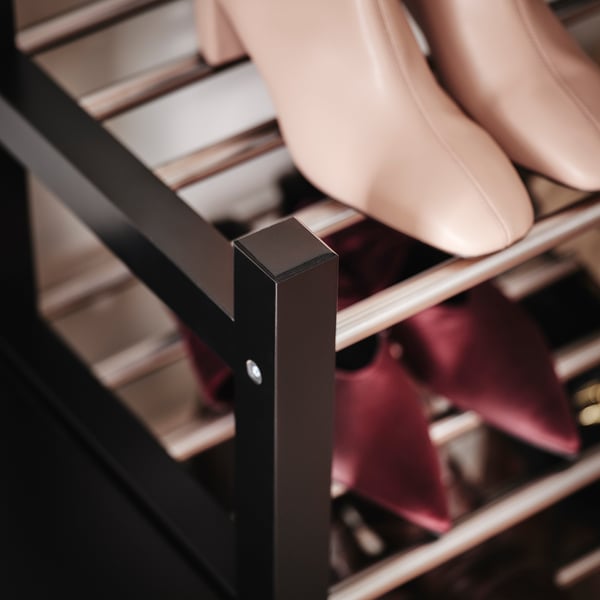 IKEA TJUSIG Shoe Rack Black 31 1/8x12 5/8x14 5/8 "