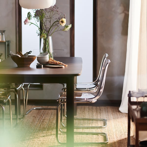 IKEA TOBIAS Chair Clear/chrome Plated