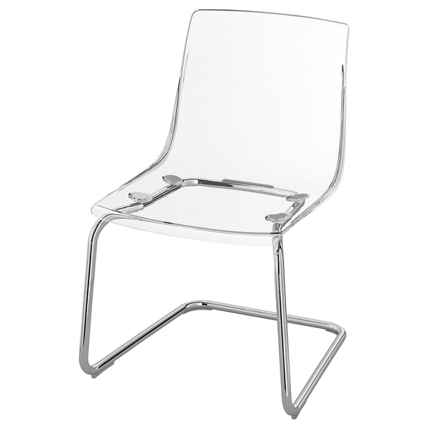 IKEA TOBIAS Chair clear/chrome plated