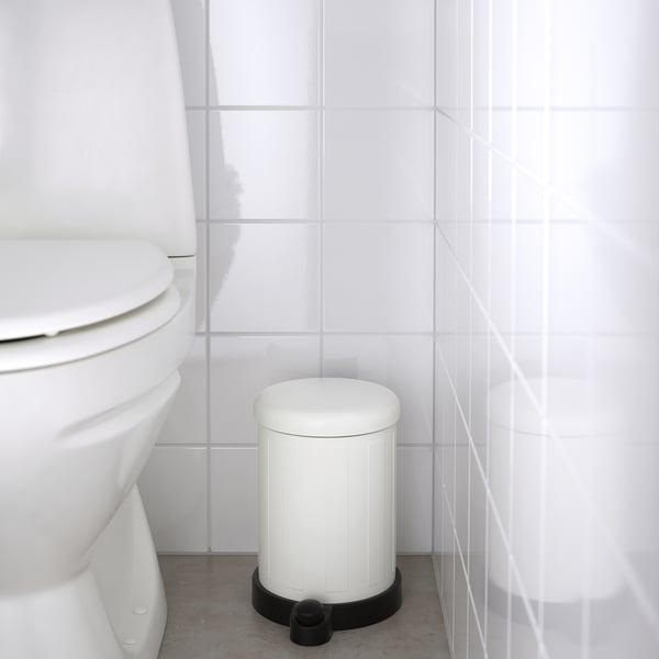 IKEA TOFTAN Trash Can White 1 Gallon