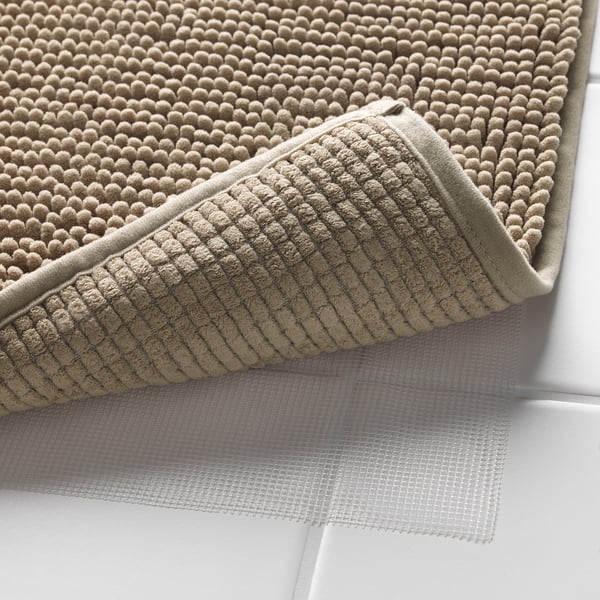 IKEA TOFTBO Bath Mat Beige 20x31 "