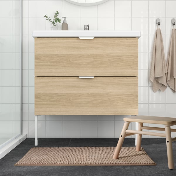 IKEA TOFTBO Bath Mat Beige 20x31 "