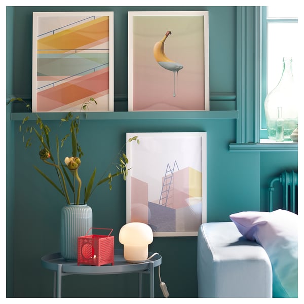 IKEA TOKABO Table Lamp Glass Opal