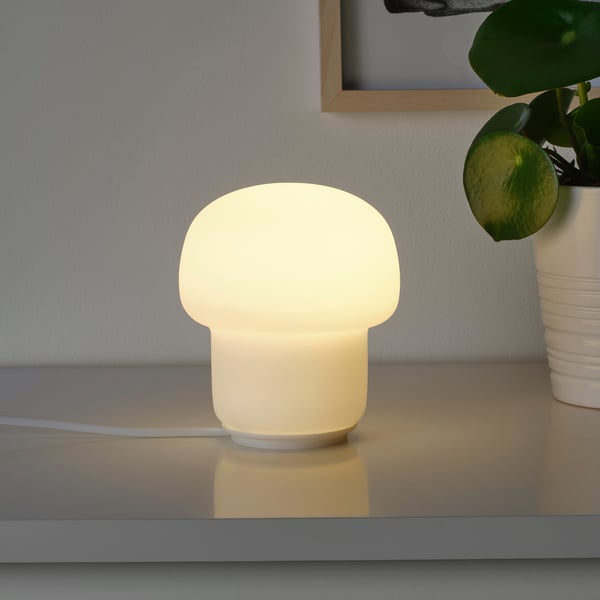IKEA TOKABO Table Lamp Glass Opal