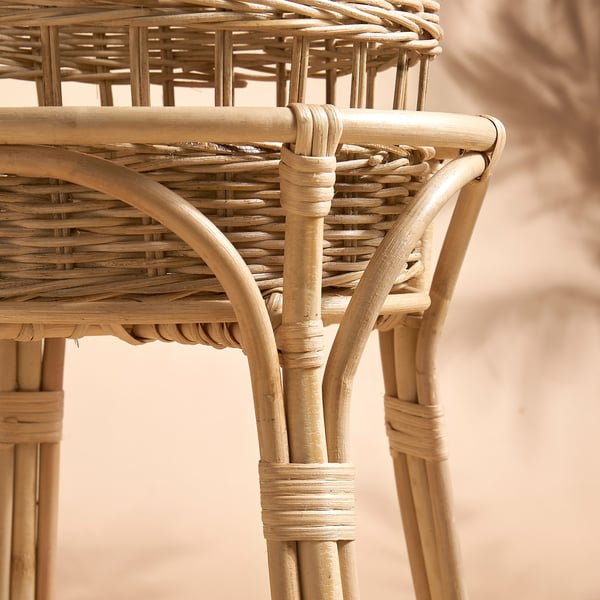 IKEA TOLKNING Plant Stand Handmade Rattan 26 "