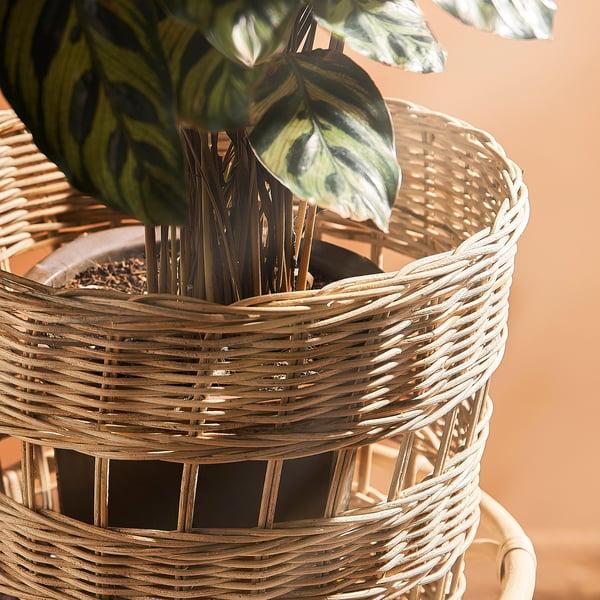 IKEA TOLKNING Plant Stand Handmade Rattan 26 "