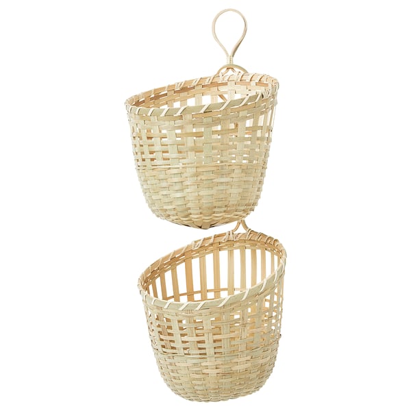 IKEA TOLKNING set of 2 handmade bamboo