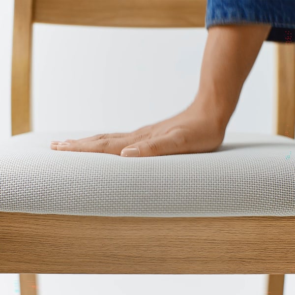 IKEA TONSTAD Chair Oak Effect/Fridtuna Light Beige