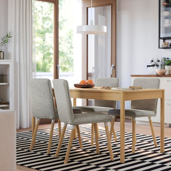 IKEA TONSTAD Table Oak Veneer 59x31 1/2 "