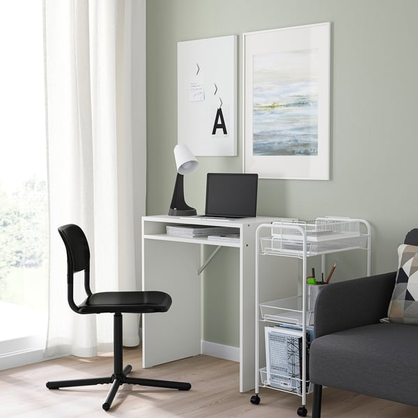 IKEA TORALD / SMÄLLEN Desk And Chair White/black