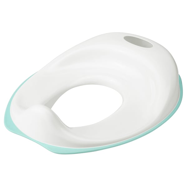 IKEA TOSSIG Toilet seat white/turquoise