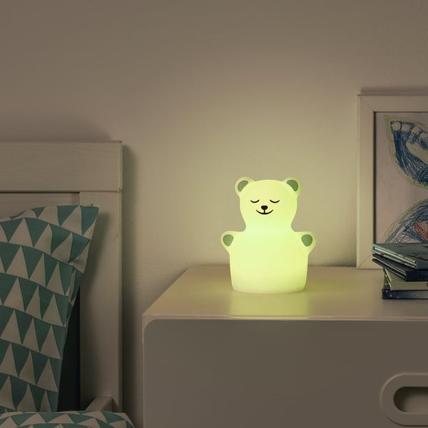 IKEA TÖVÄDER LED Night Light Bear Battery Operated