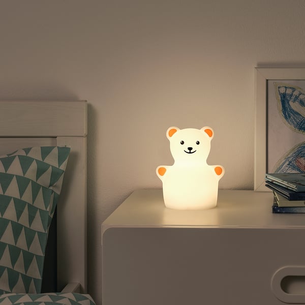 IKEA TÖVÄDER LED Night Light Bear Battery Operated