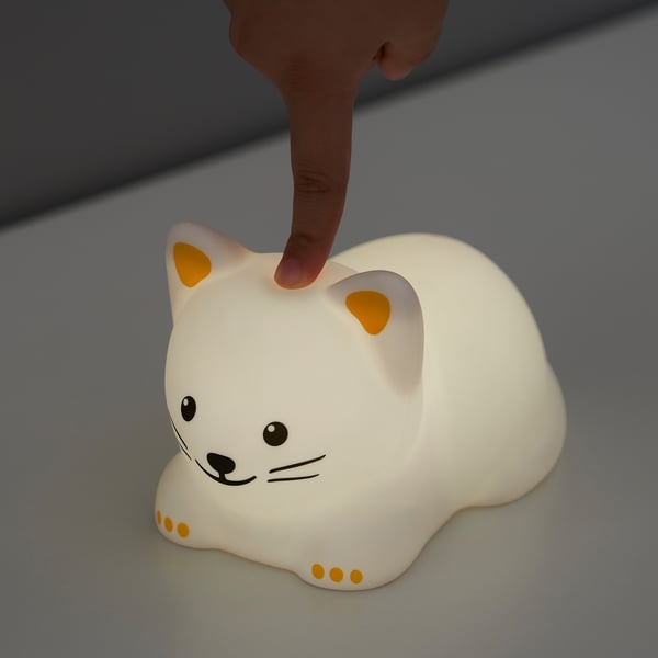 IKEA TÖVÄDER LED Night Light Cat Battery Operated