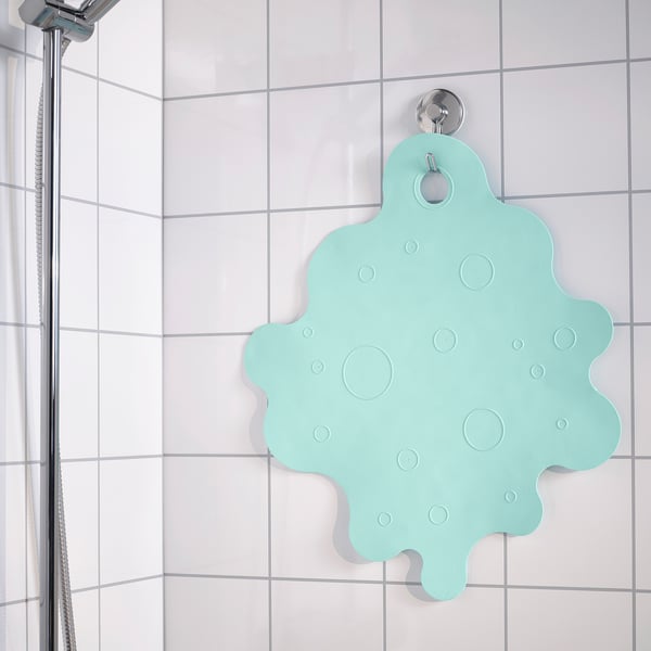 IKEA TRAMPSJÖN Bathtub Mat Light Turquoise 17x17 "