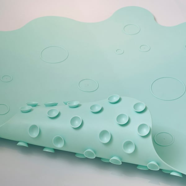 IKEA TRAMPSJÖN Bathtub Mat Light Turquoise 17x17 "