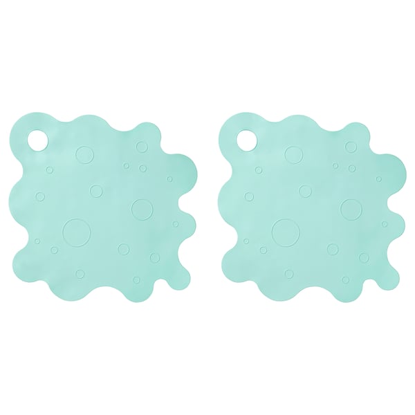 IKEA TRAMPSJÖN Bathtub mat light turquoise 17x17 "