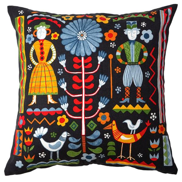 IKEA TRATTKAKTUS Cushion cover multicolor 20x20 "