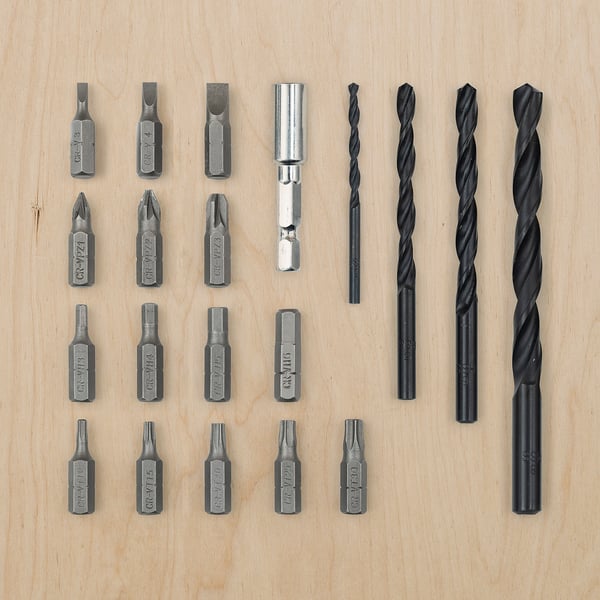 IKEA TRIXIG 20-piece Drill And Bit Set