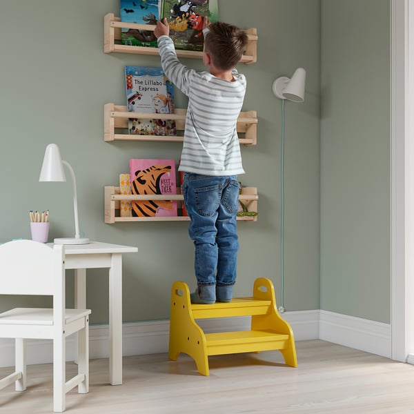 IKEA TROGEN Child's Step Stool Yellow 15 3/4x15x13 "