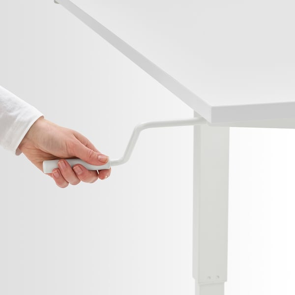 IKEA TROTTEN Desk Sit/stand White 47 1/4x27 1/2 "