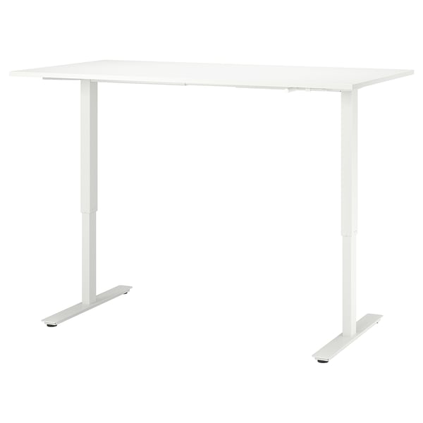 IKEA TROTTEN Desk sit/stand white 63x31 1/2 "