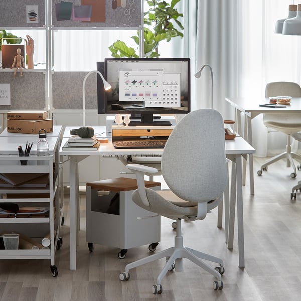 IKEA TROTTEN Desk White 47 1/4x27 1/2 "