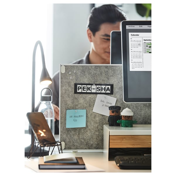 IKEA TROTTEN Noticeboard White 30x13 "