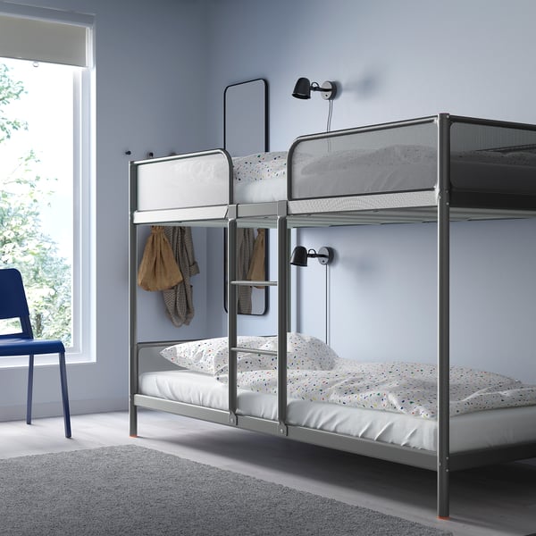 IKEA TUFFING Bunk Bed Frame Dark Gray Twin