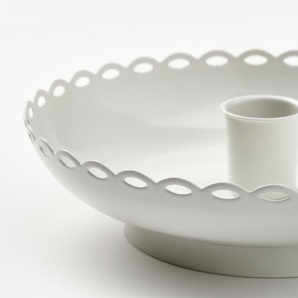 IKEA TURTURDUVA Candlestick Off-white 1 ½ "
