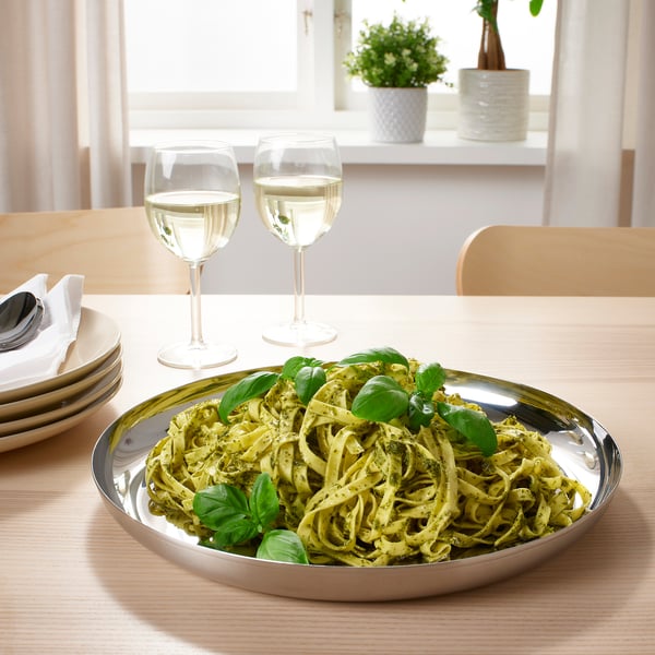IKEA TUVHÄTTA Serving Plate Stainless Steel 13 "